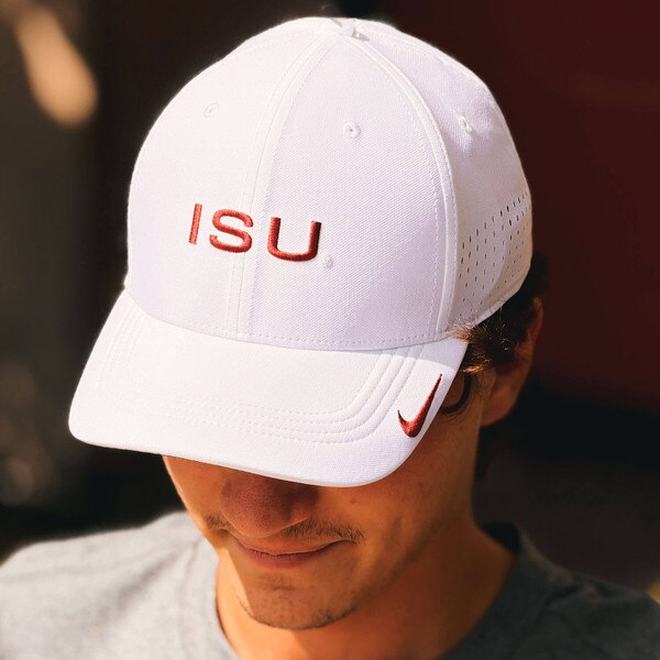 Nike ISU White FA26 Structured Club Cap front